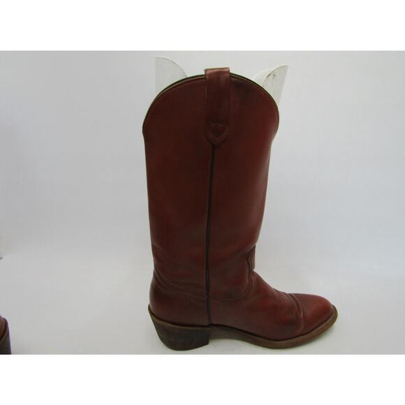 Frye Mens Size 9 D Brown Leather Western Cowboy Boots main image 9